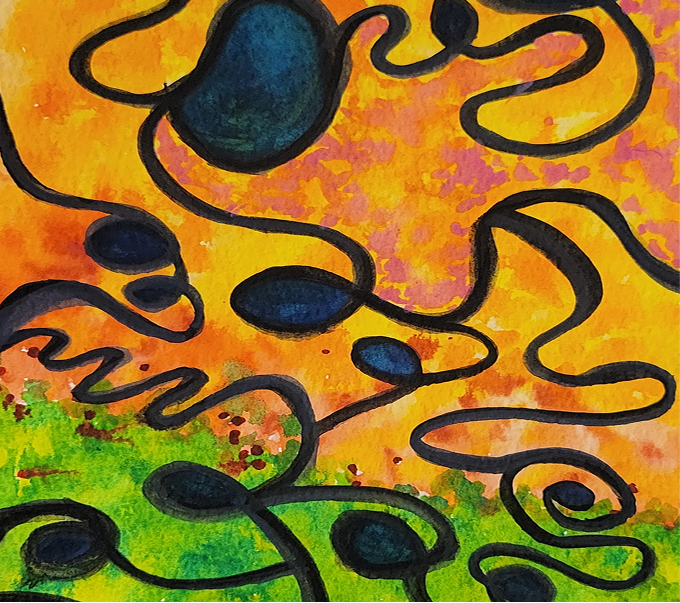 A watercolor painting