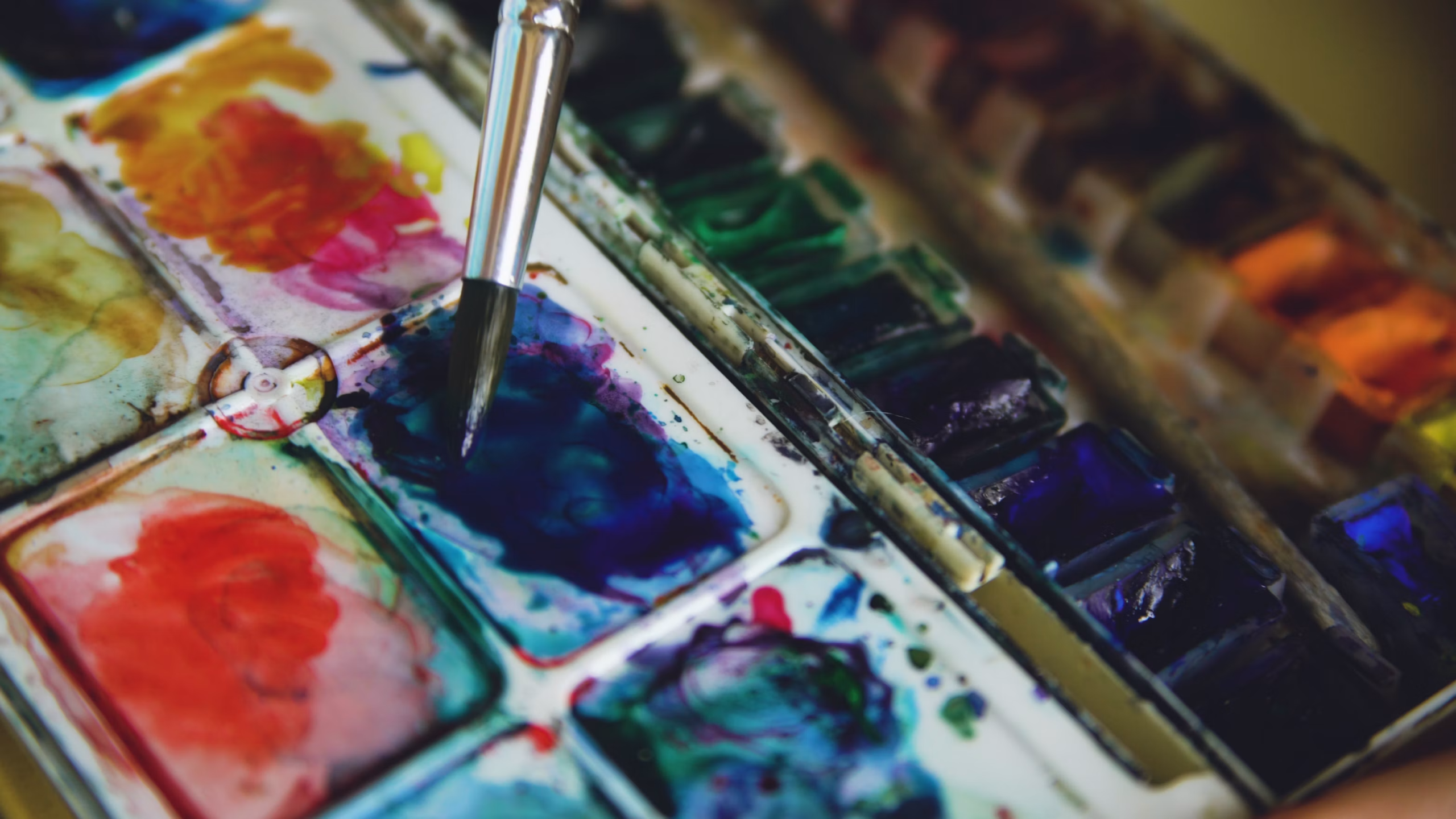 Messy watercolors