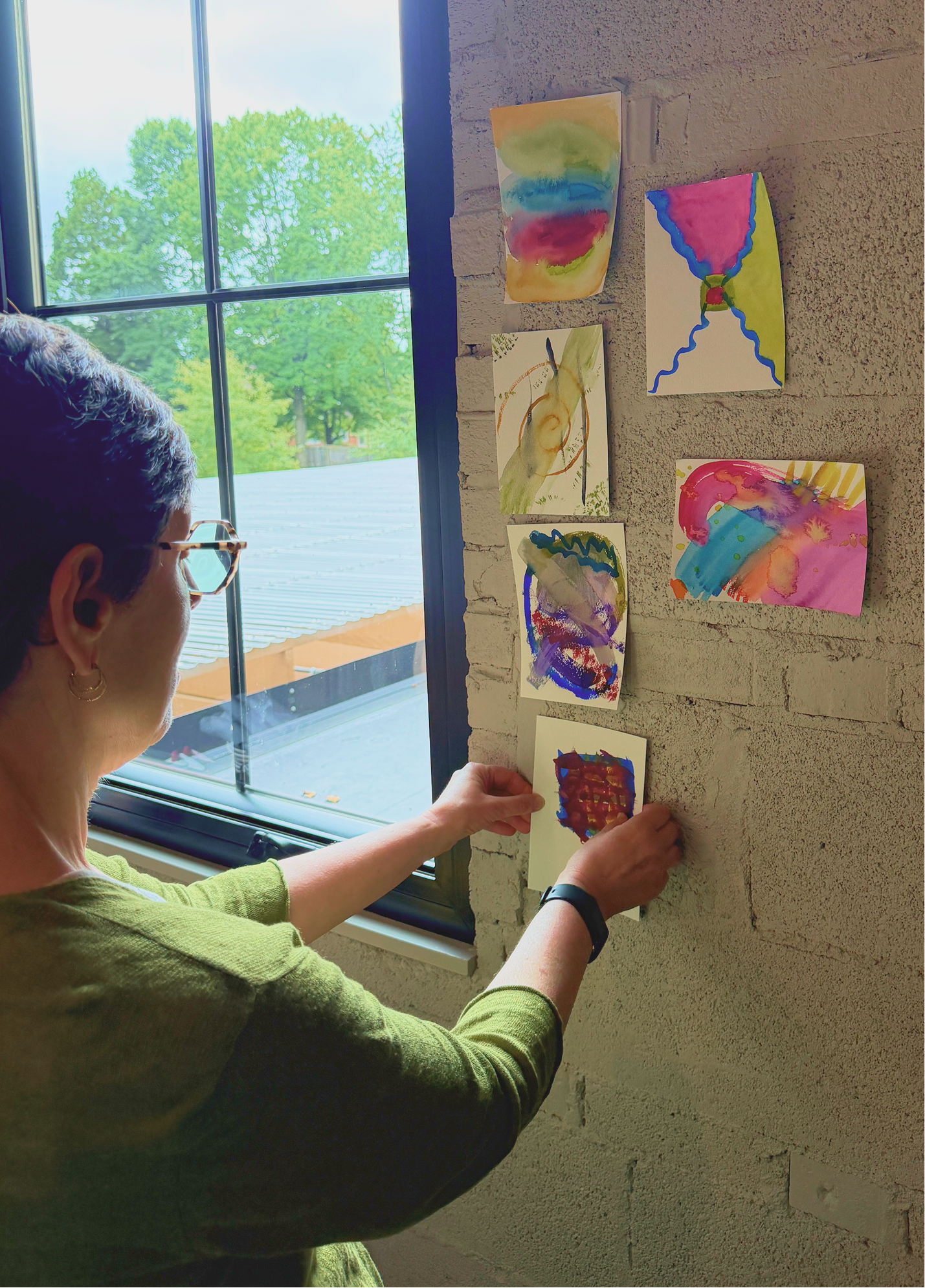 An image of the watercolor workshop